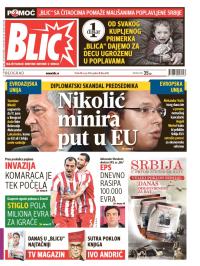 Blic - broj 6218, 6. jun 2014.