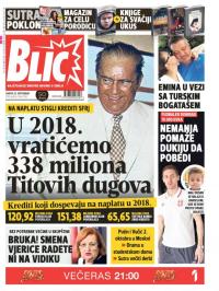 Blic - broj 7760, 22. sep 2018.