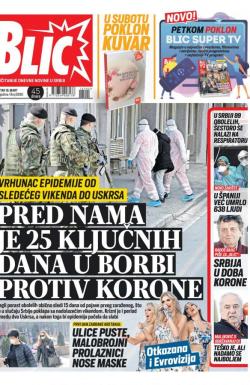 Blic - broj 8290, 19. mar 2020.