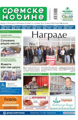 Sremske Novine - broj 2850, 14. okt 2015.