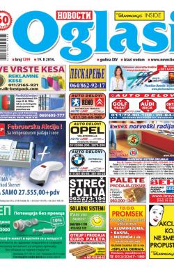 Novosti oglasi - broj 1299, 19. feb 2014.