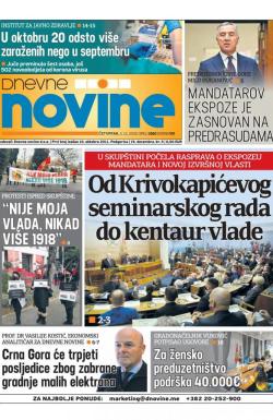 Dnevne novine - broj 2853, 3. dec 2020.