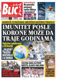 Blic - broj 8539, 3. dec 2020.