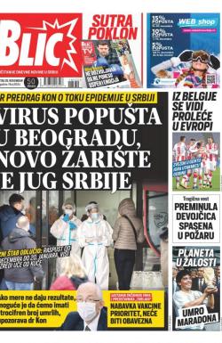 Blic - broj 8532, 26. nov 2020.