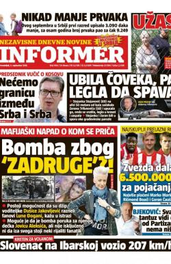 Informer - broj 1936, 3. sep 2018.