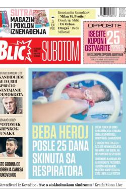 Blic - broj 8436, 22. avg 2020.