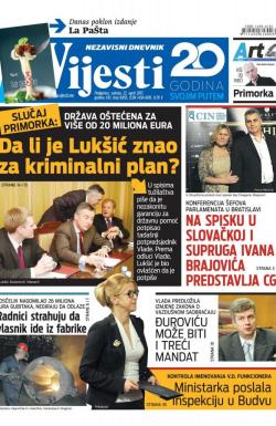 Vijesti - broj 6855, 22. apr 2017.