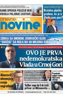 Dnevne novine - broj 2881, 8. jan 2021.