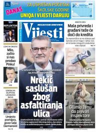 Vijesti - broj 8074, 29. sep 2020.