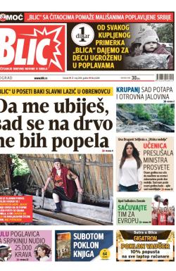 Blic - broj 6208, 27. maj 2014.