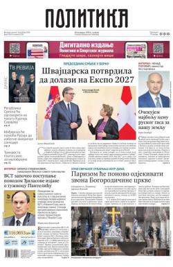 Politika - broj 39878, 6. dec 2024.