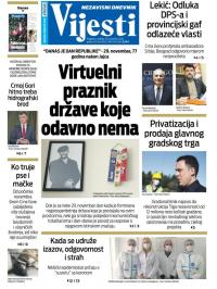 Vijesti - broj 8135, 29. nov 2020.