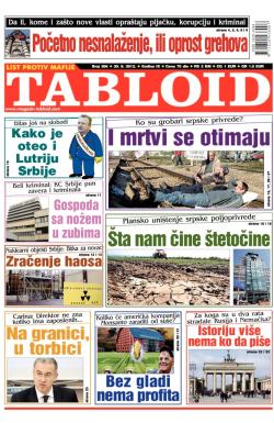 Tabloid - broj 266, 30. avg 2012.