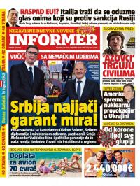 Informer - broj 3054, 6. maj 2022.