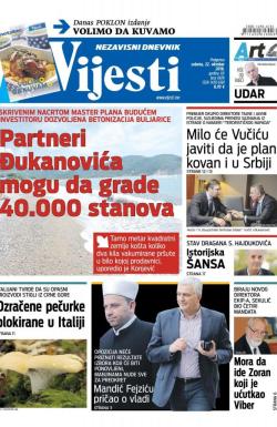 Vijesti - broj 6676, 22. okt 2016.