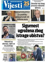 Vijesti - broj 8528, 6. jan 2022.