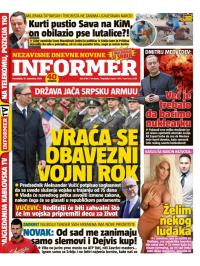 Informer - broj 3780, 16. sep 2024.