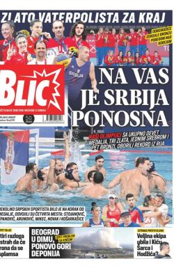 Blic - broj 8781, 9. avg 2021.