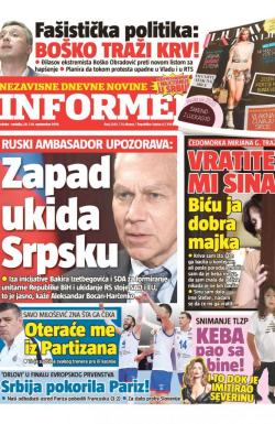 Informer - broj 2263, 28. sep 2019.