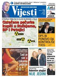 Vijesti - broj 6683, 29. okt 2016.