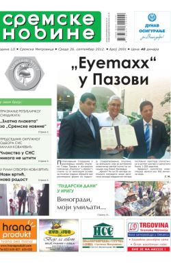 Sremske Novine - broj 2691, 26. sep 2012.