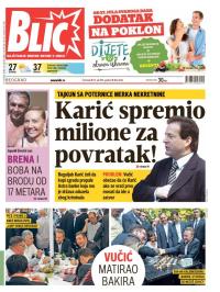 Blic - broj 6623, 23. jul 2015.