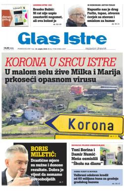 Glas Istre - broj 75, 16. mar 2020.