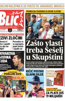 Blic - broj 7819, 20. nov 2018.