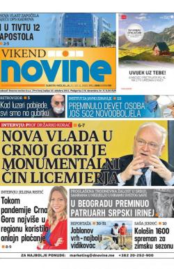 Dnevne novine - broj 2843, 21. nov 2020.