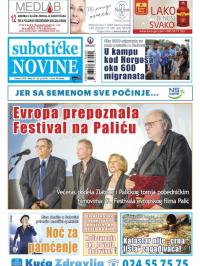 Nove Subotičke novine - broj 29, 22. jul 2016.