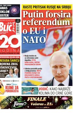 Blic - broj 6959, 29. jun 2016.