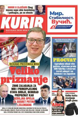 Kurir - broj 2915, 30. mar 2022.