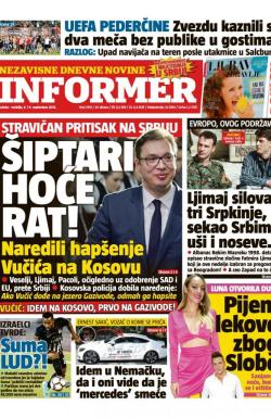 Informer - broj 1941, 8. sep 2018.