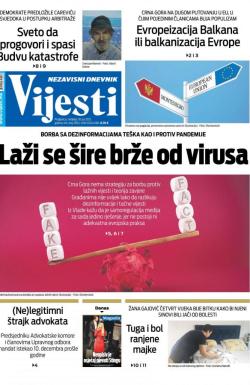 Vijesti - broj 8358, 18. jul 2021.