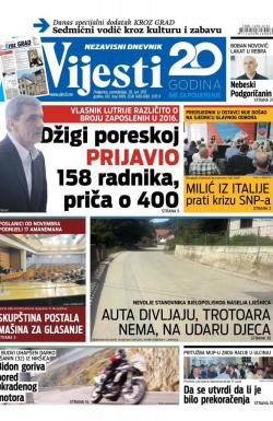 Vijesti - broj 6918, 26. jun 2017.