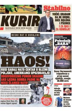 Kurir - broj 2899, 14. mar 2022.