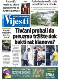 Vijesti - broj 7677, 22. avg 2019.