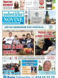 Nove Subotičke novine - broj 17, 28. apr 2016.