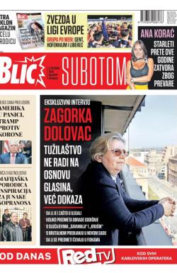 Blic - broj 8478, 3. okt 2020.