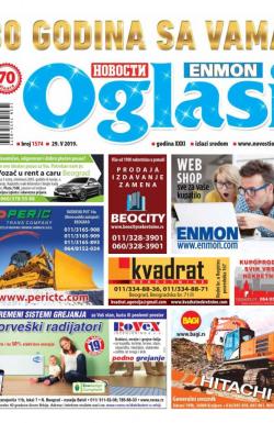 Novosti oglasi - broj 1574, 29. maj 2019.