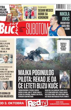 Blic - broj 8471, 26. sep 2020.