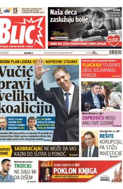 Blic - broj 6122, 27. feb 2014.