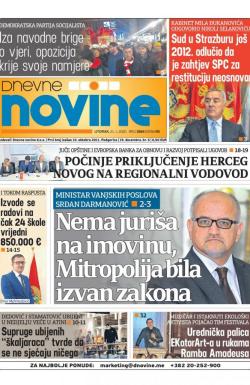 Dnevne novine - broj 2584, 21. jan 2020.