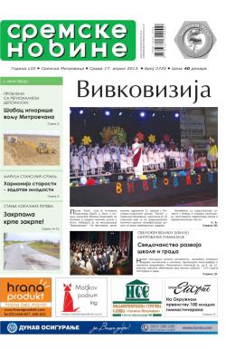 Sremske Novine - broj 2720, 17. apr 2013.