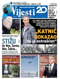 Vijesti - broj 6942, 20. jul 2017.