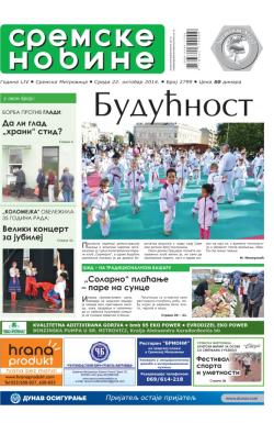 Sremske Novine - broj 2799, 22. okt 2014.