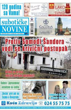 Nove Subotičke novine - broj 45, 6. nov 2015.