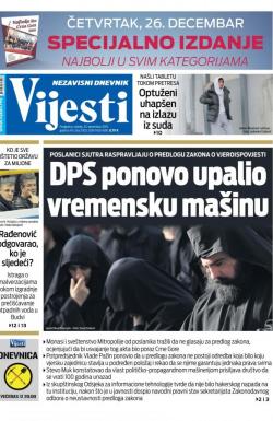 Vijesti - broj 7803, 25. dec 2019.