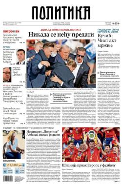 Politika - broj 39735, 15. jul 2024.