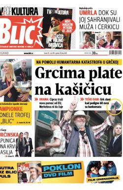 Blic - broj 6601, 1. jul 2015.